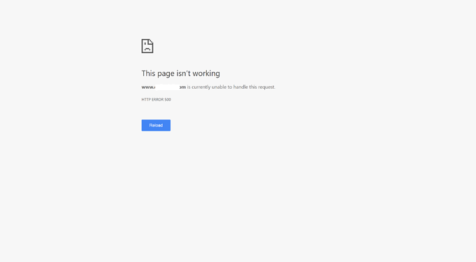 HTTP 500 Error